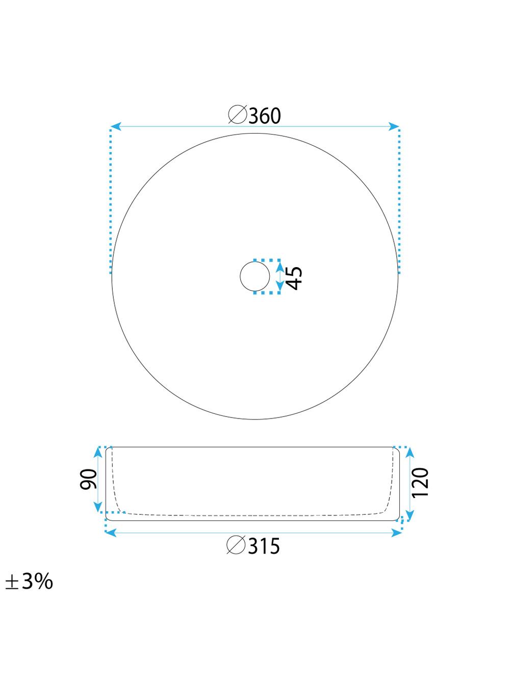 Umywalka nablatowa Rea Stefania