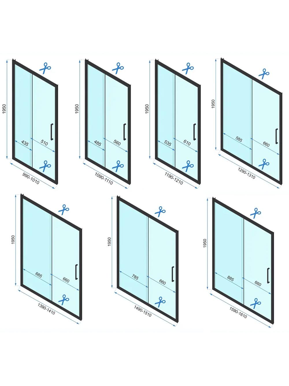 Shower enclosure REA Rapid Slide Chrome