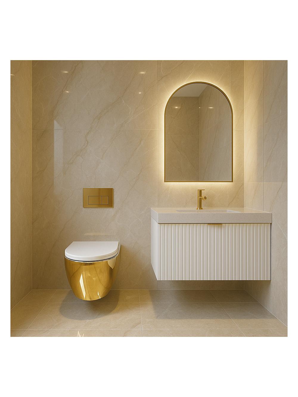 WC csésze Rea Carlo Mini Tornado NF WHITE GOLD