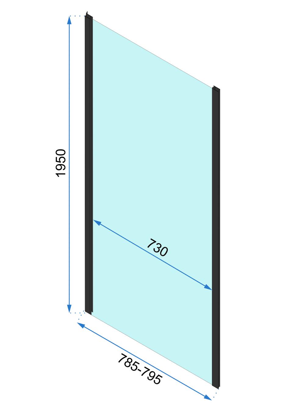 Kabina Prysznicowa Narożna Rapid Fold Black