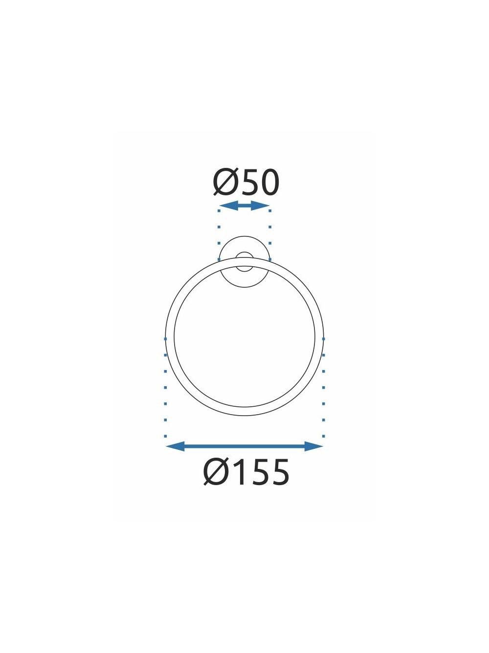 Wieszak łazienkowy RING 332915B MIST 05 Złoty Szczotkowany