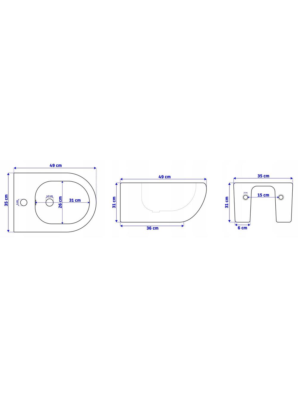 ZESTAW WC CARTER RIMLESS SLIM + BIDET CARTER MINI