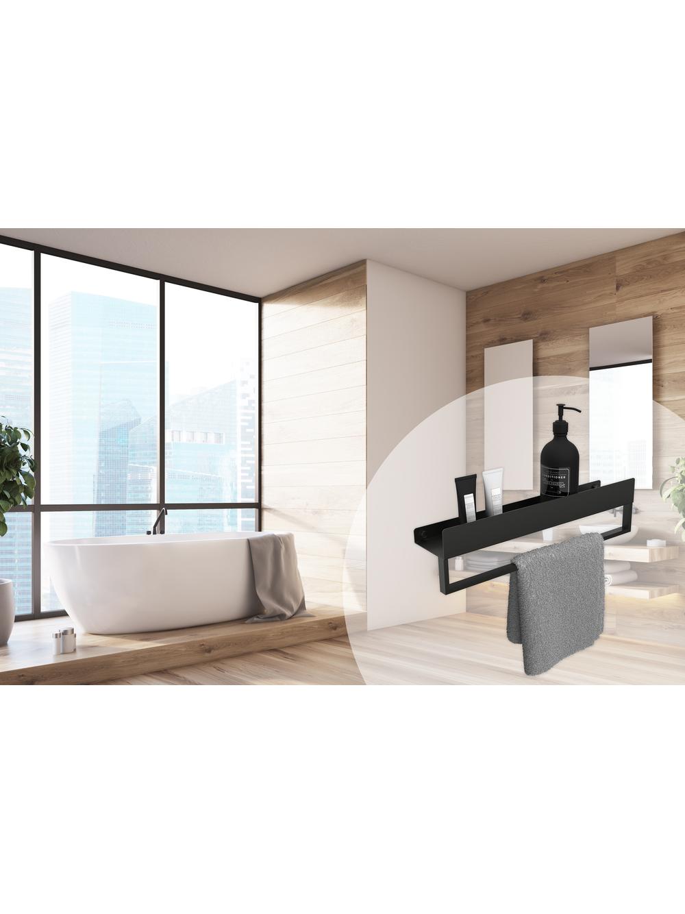 Kopalniška polica SF01 45cm black matt