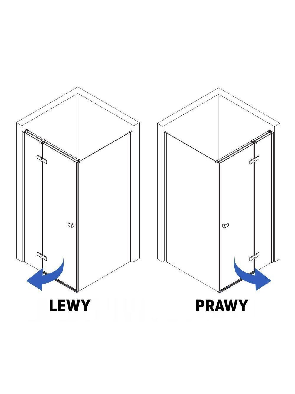Shower enclosure Rea Atlas 120x100 Chrome