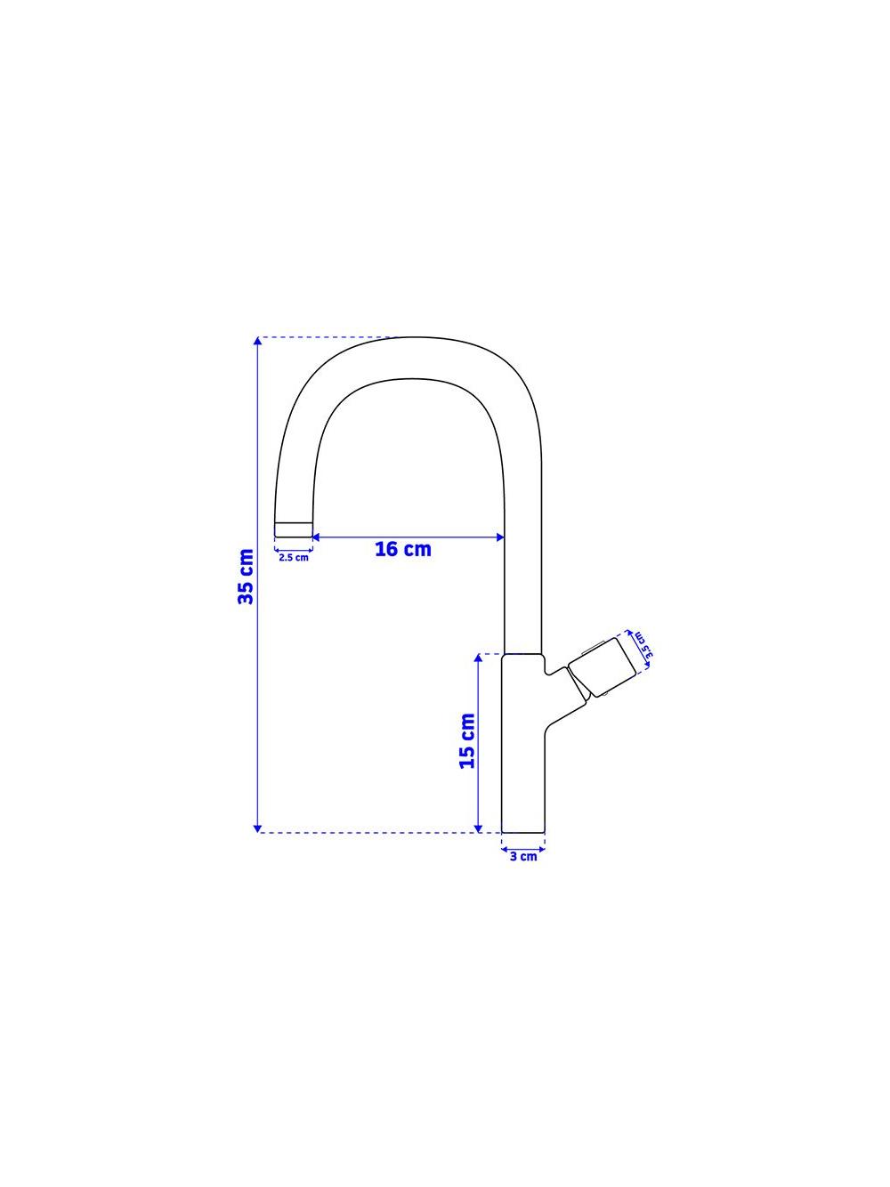Robinet de lavabo Rea Salto Black