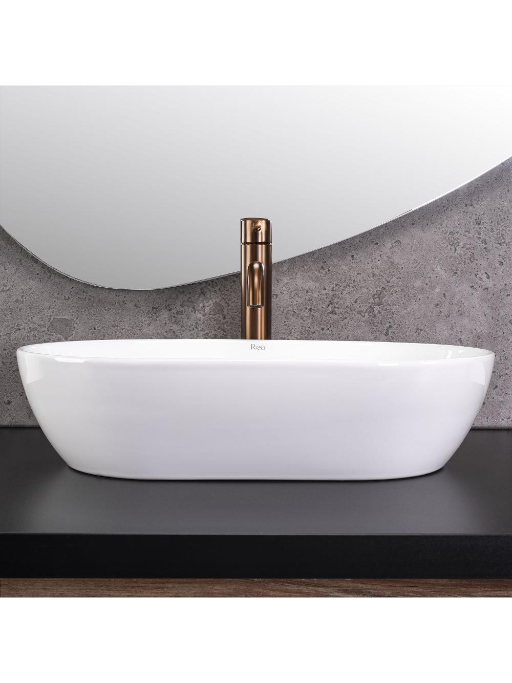 Lavabo sobre encimera Rea Amelia 52
