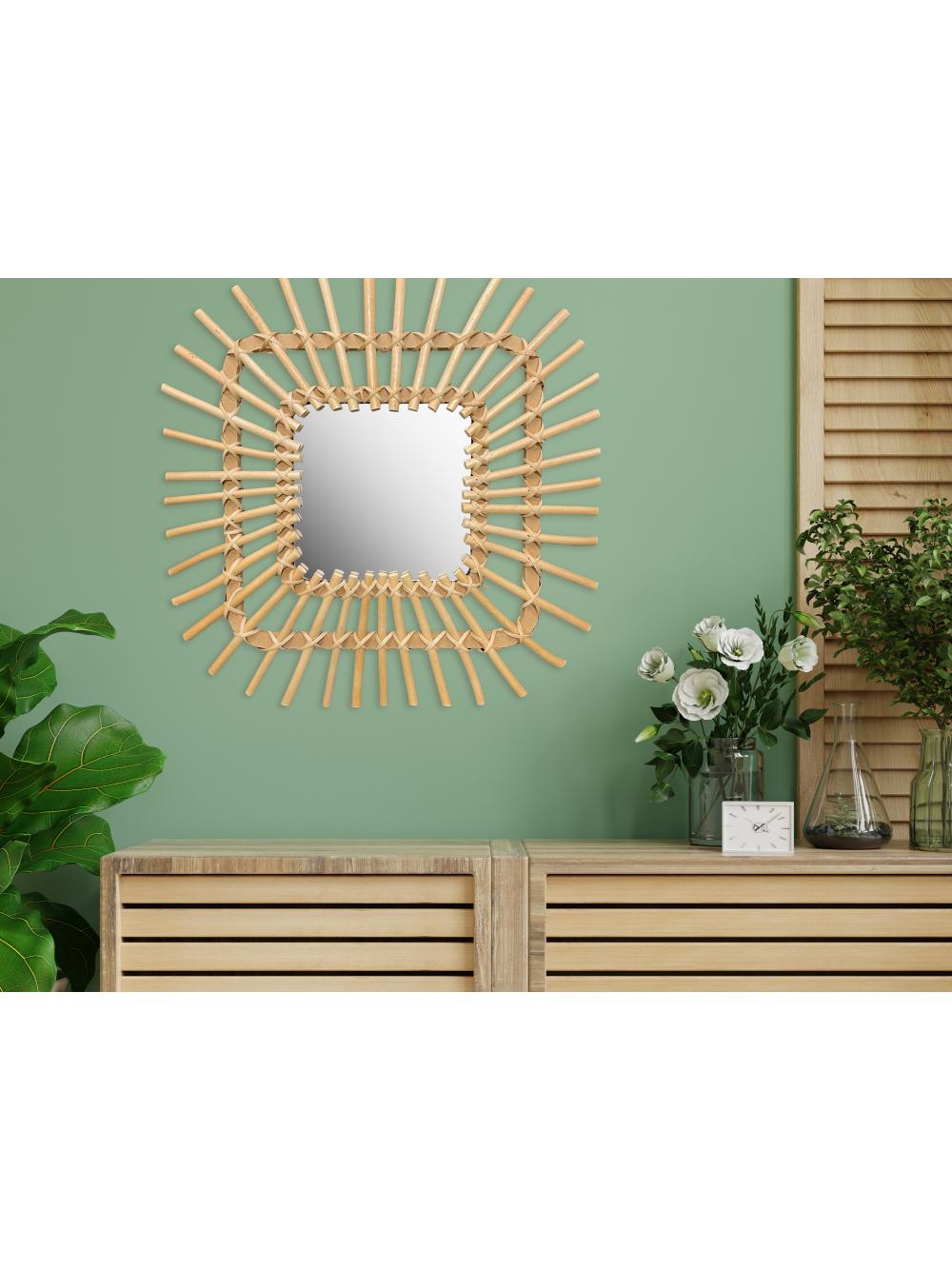 LUSTRO ŚCIENNE BOHO 45CM QDJ071
