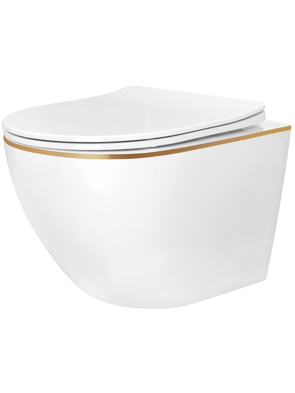 Misa WC podwieszana Rea Carlo Mini Tornado NFQ GOLD EDGE