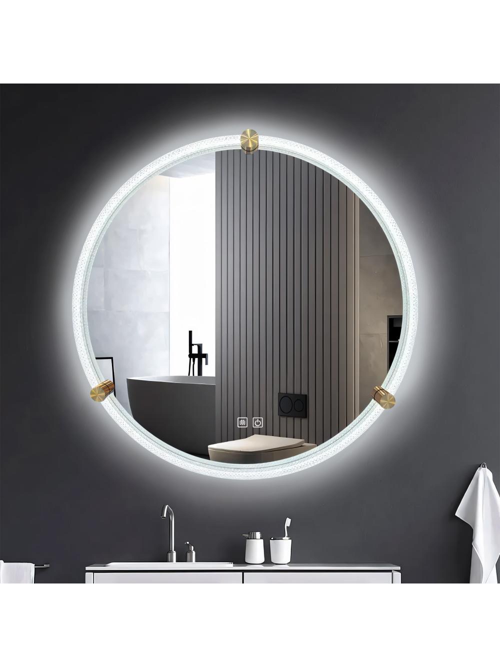LUSTRO ŚCIENNE LED Z RAMĄ 60cm 106