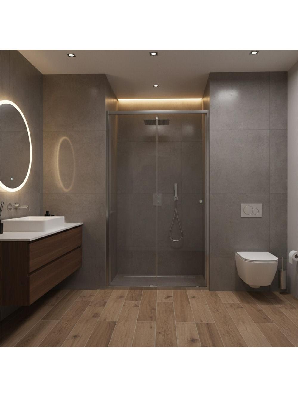 Porte de douche Rea Primo Slide 130 Chrome