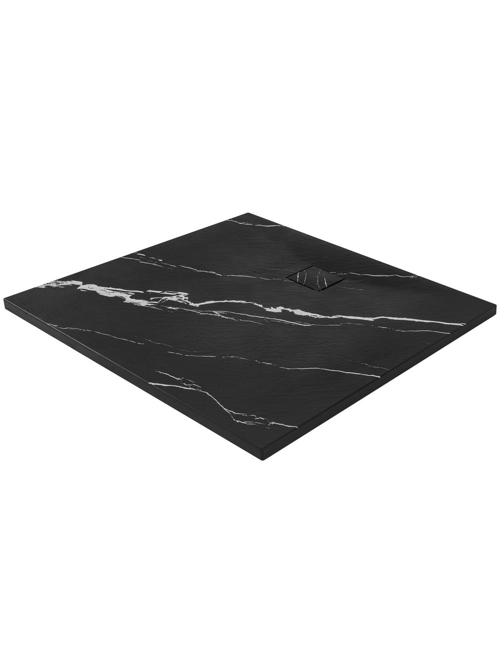 Brodzik prysznicowy Magnum CARRARA BLACK 90x90