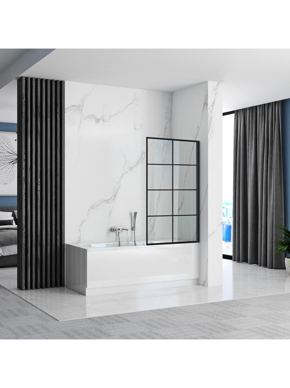 Parawan nawannowy Rea Lagos-1 Ruchomy 70 Black