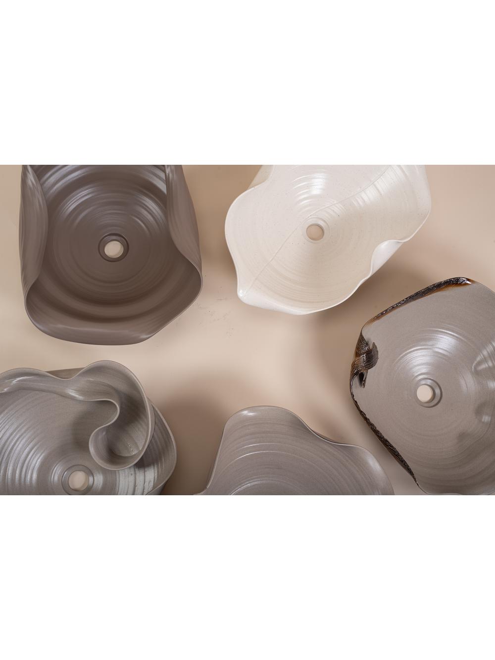 Ceramic Countertop Basin REA HM-66TB Handmade ART