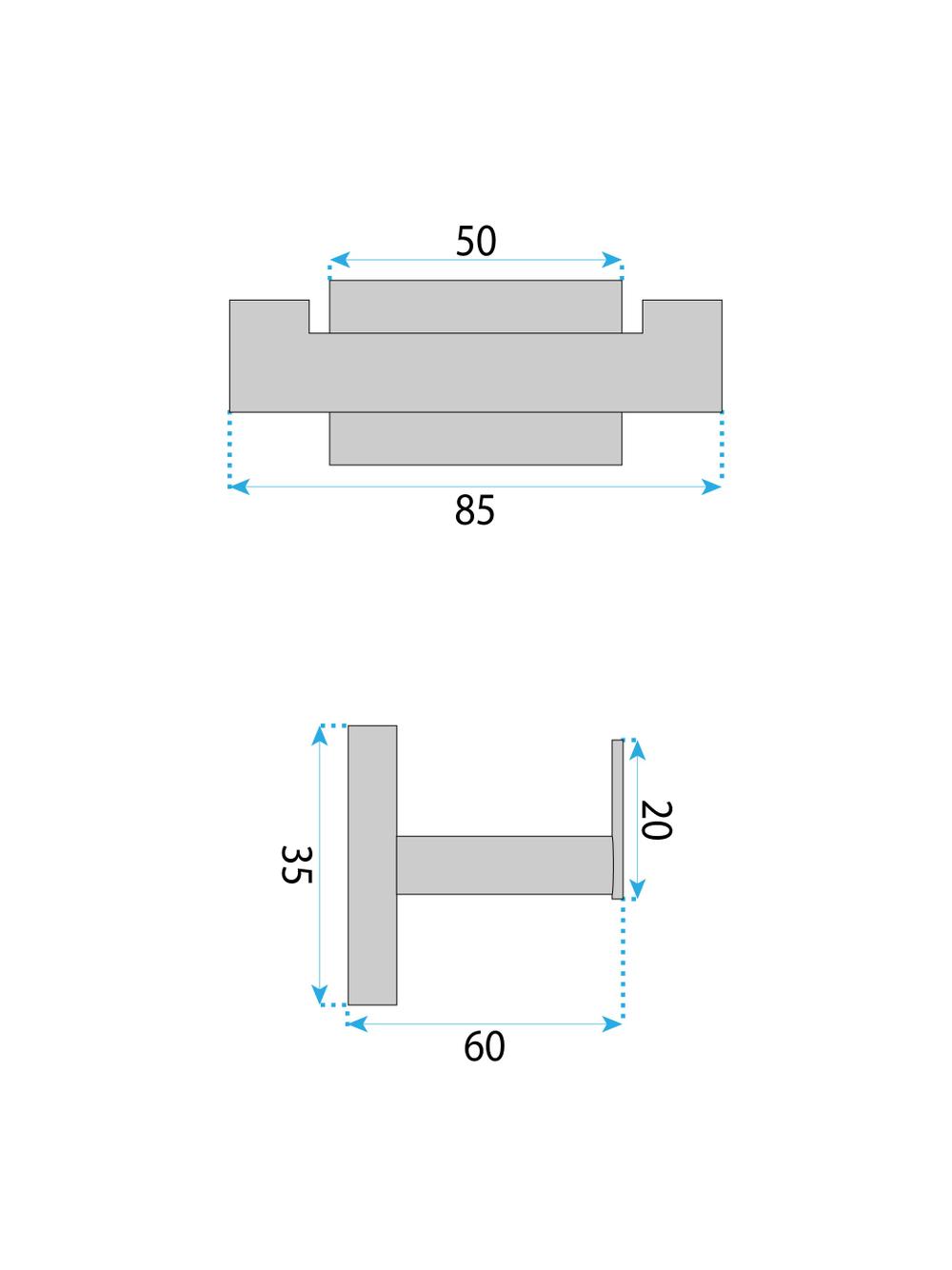 Wieszak łazienkowy OSTE 205 Black