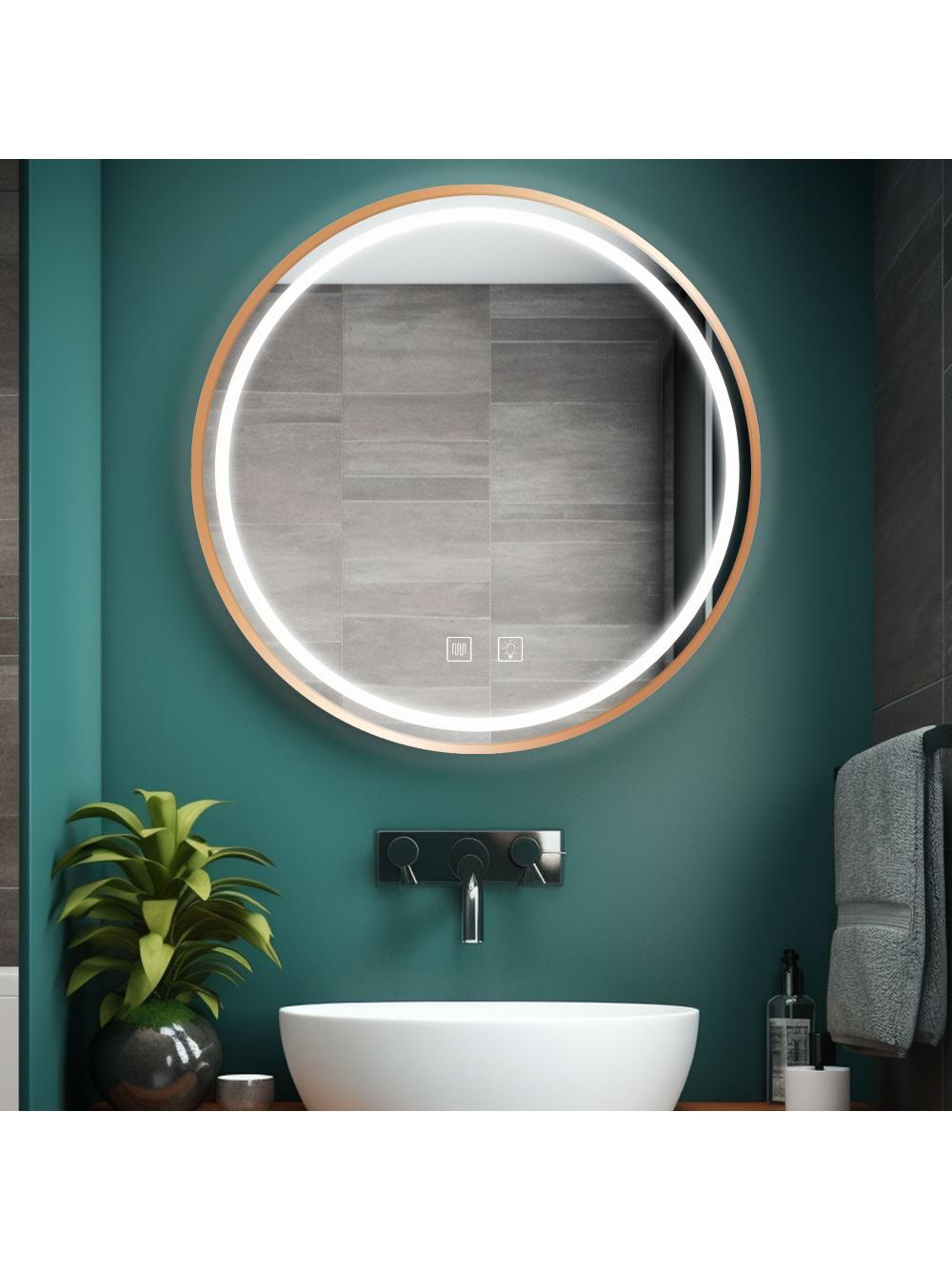 LED sienas spogulis 90cm MMJ BRUSH COPPER