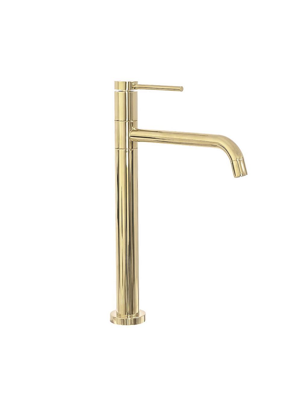 Βρύση νιπτήρα REA LUGANO SLIM, Gold High