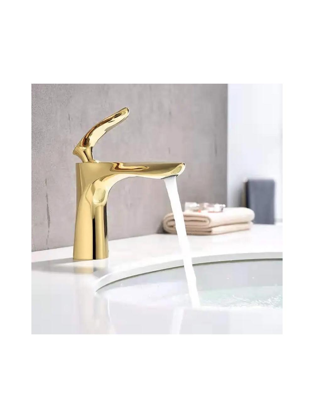 Βρύση νιπτήρα χαμηλού REA ORBIT Gold