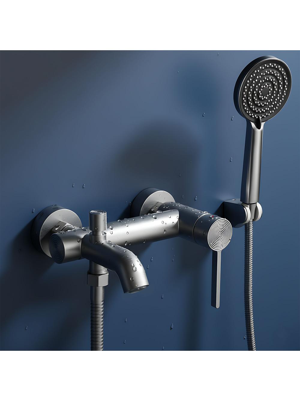 Bateria wannowa REA FOSTER Nikiel Szczotkowany