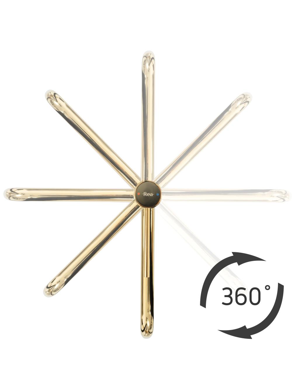 Βρύση νιπτήρα REA LUGANO SLIM, Gold High