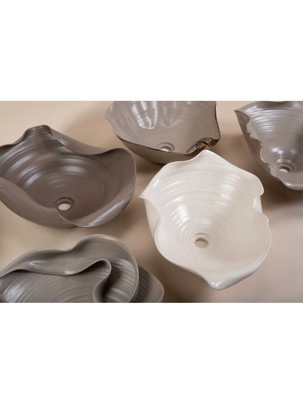 Ceramic Countertop Basin REA HM-66TB Handmade ART