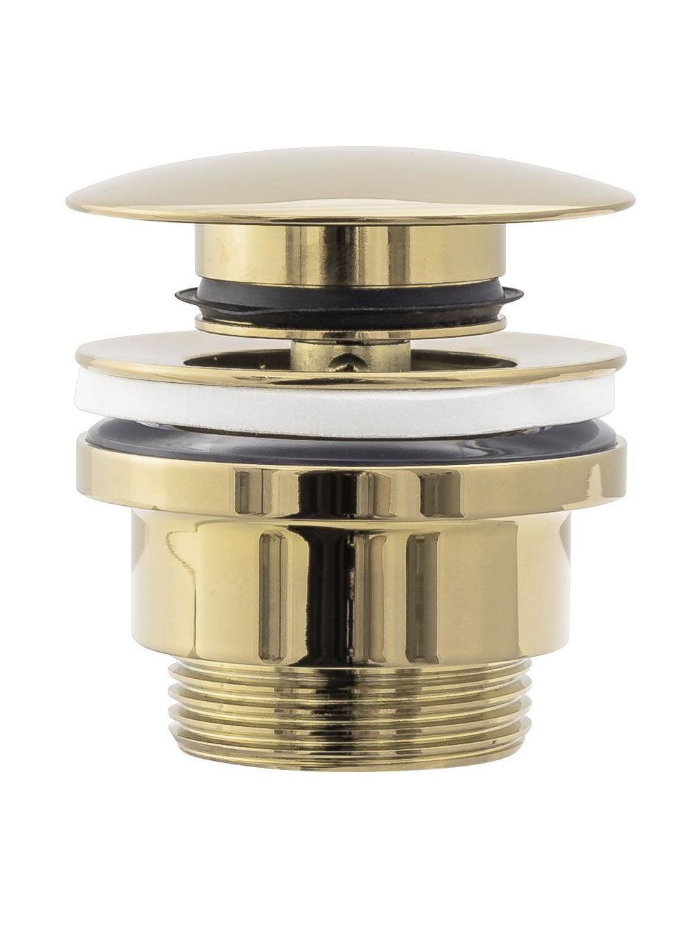 Zestaw Sofia black marble + bateria wysoka Lungo gold + korek uniwersalny złoty