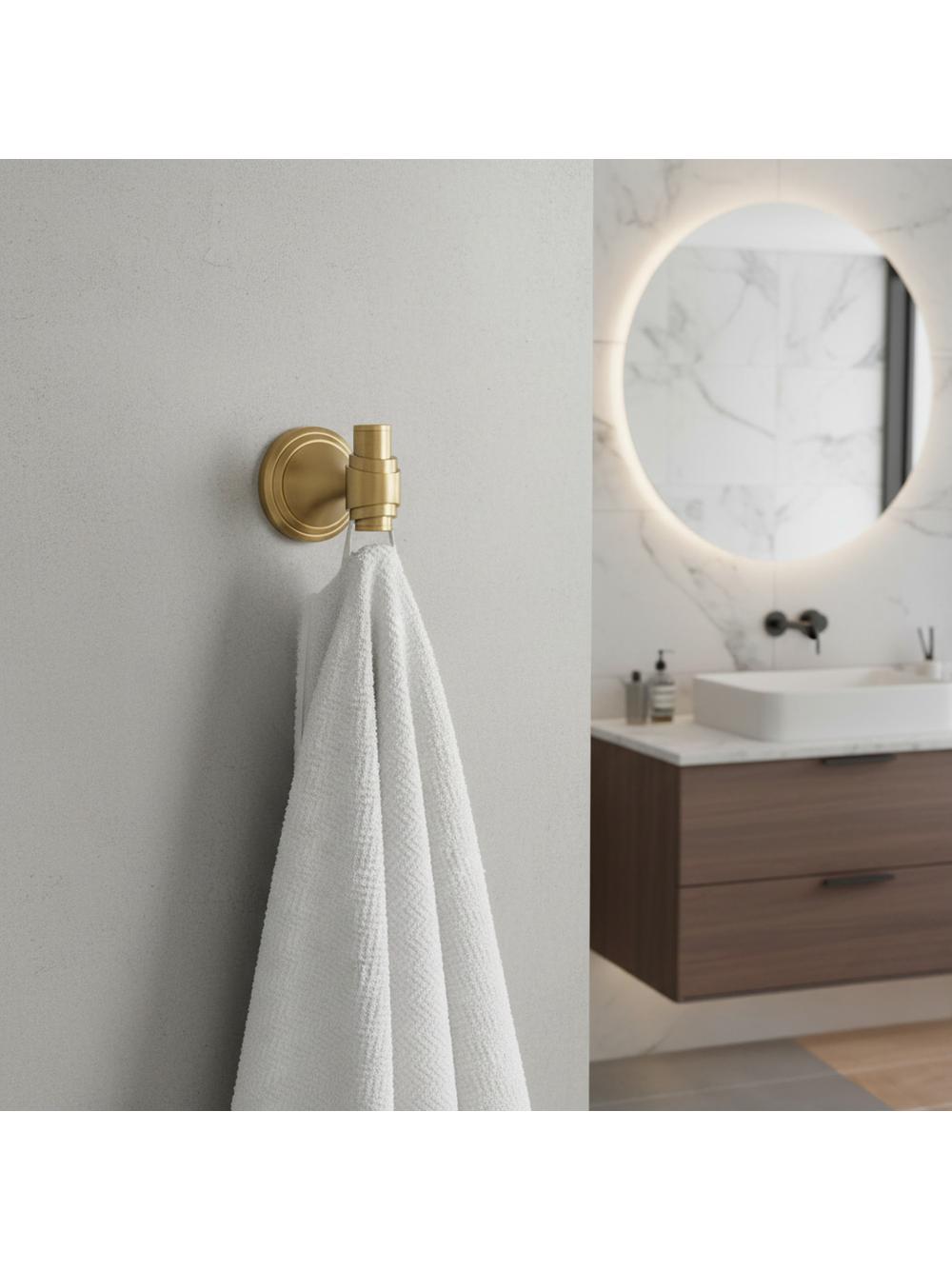 Kylpyhuoneen naulakko 16101 Aristo Brushed Gold