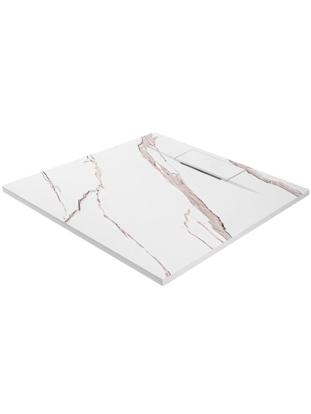 Brodzik prysznicowy Bazalt CARRARA WHITE 90x90