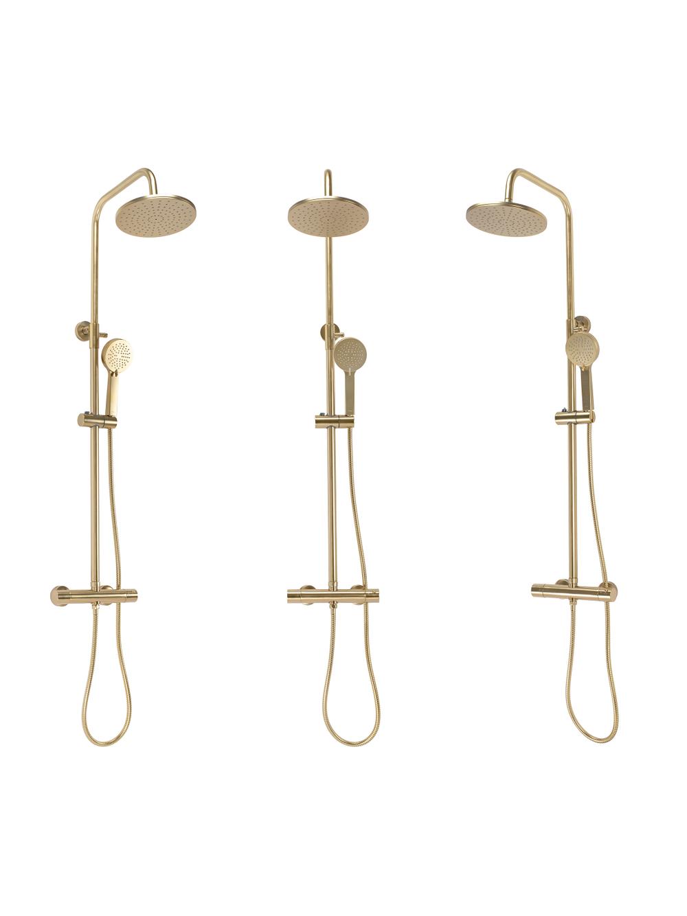 ΣΕΤ ΜΠΑΝΙΟΥ ΜΕ ΘΕΡΜΟΣΤΑΤΗ Rea PAROT Brushed Gold