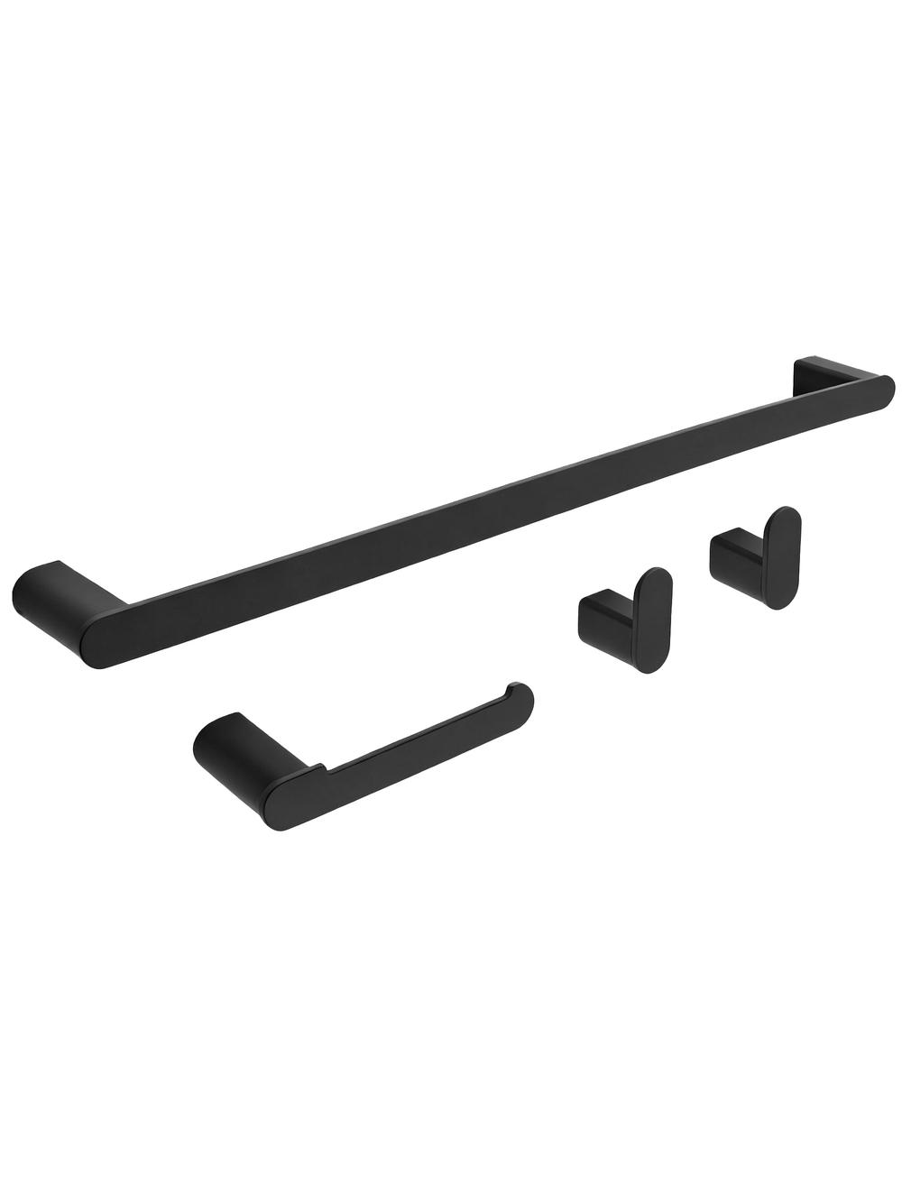 Juego de accesorios de baño Mati Black 4 piezas