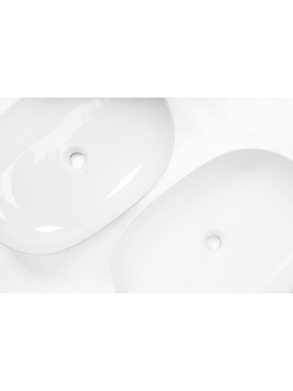 Umywalka nablatowa Rea CLEO 61 WHITE MATT