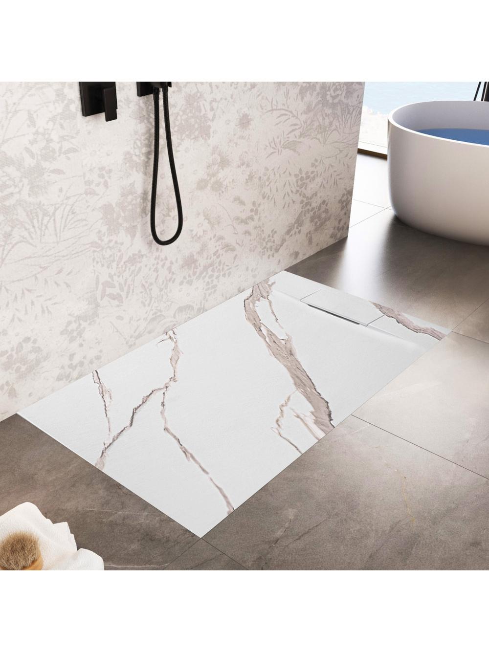Brodzik prysznicowy Bazalt CARRARA WHITE 90x120