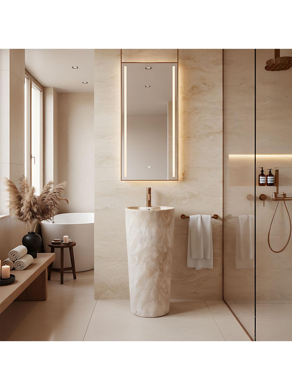 Lavoar freestanding de sine stătător Ceramic Rea Blanka Savana Matt