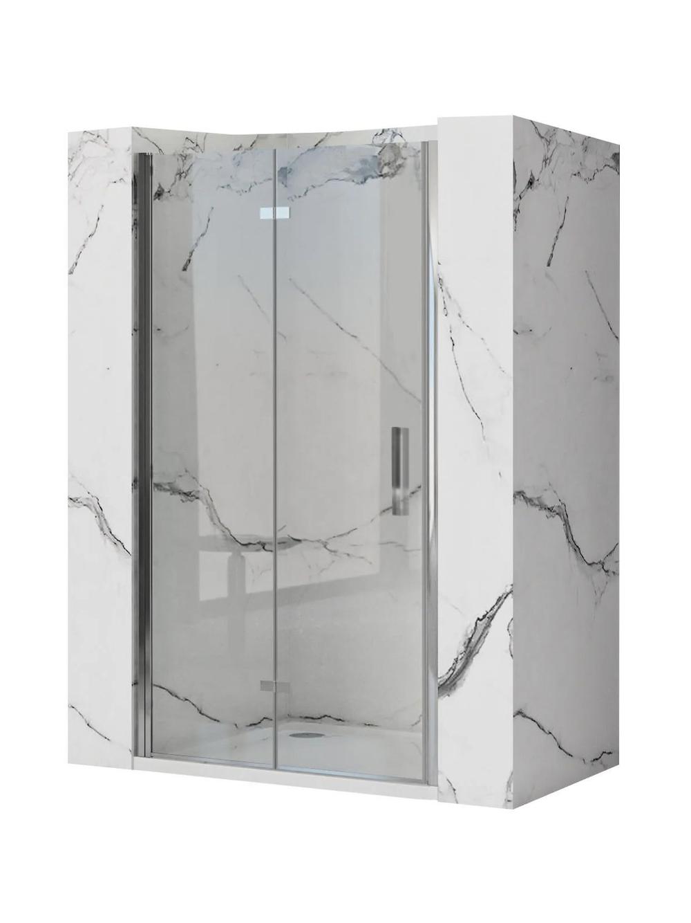 Porte de douche Rea Molier Chrome + profilé 80