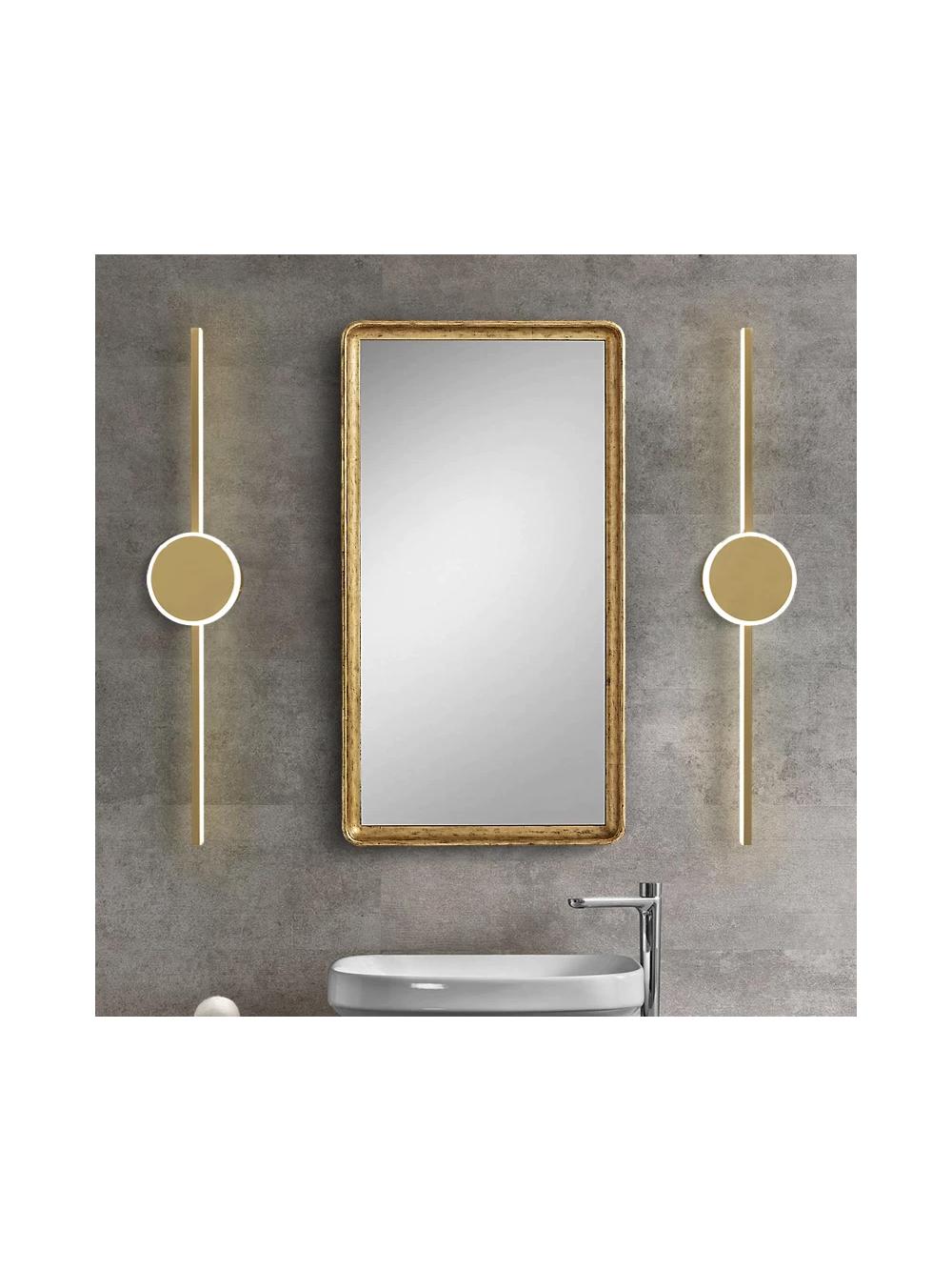 Kinkiet łazienkowy LED Round Gold 80cm APP844-1W