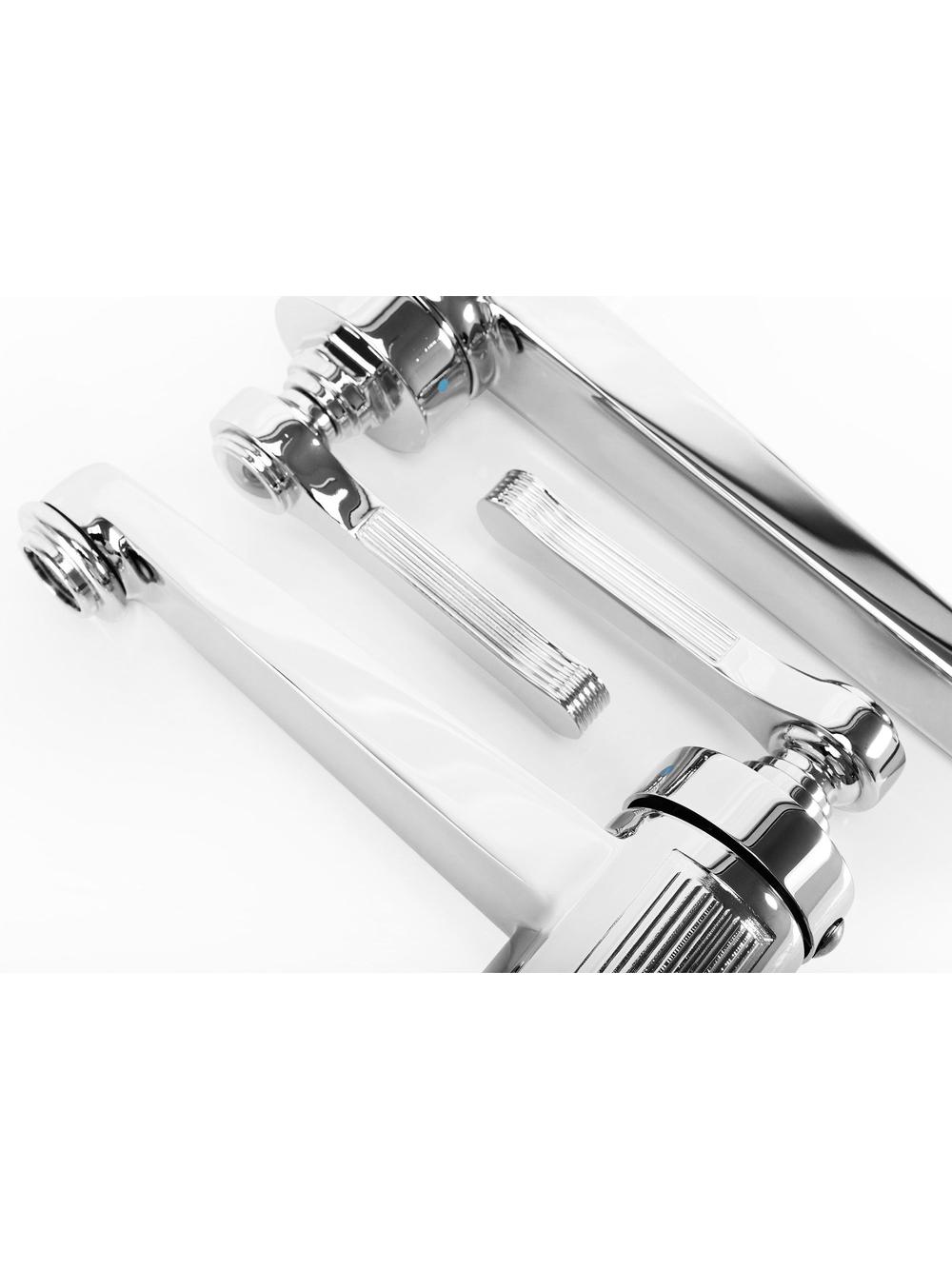 REA Monaco bateria umywalkowa chrom niska
