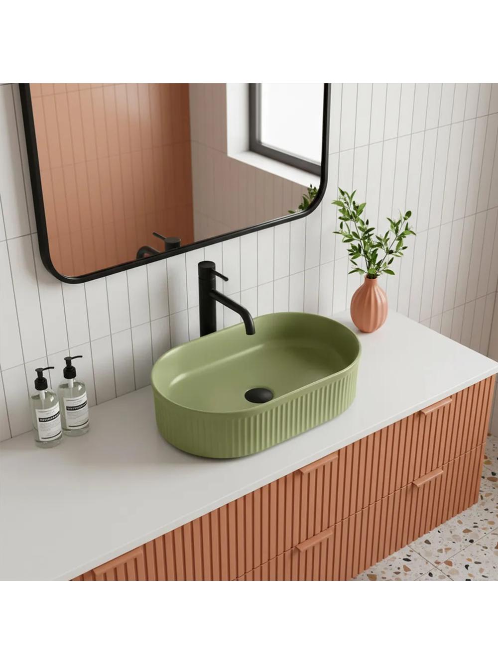 Umywalka nablatowa Rea Vanda Pistachio Matt