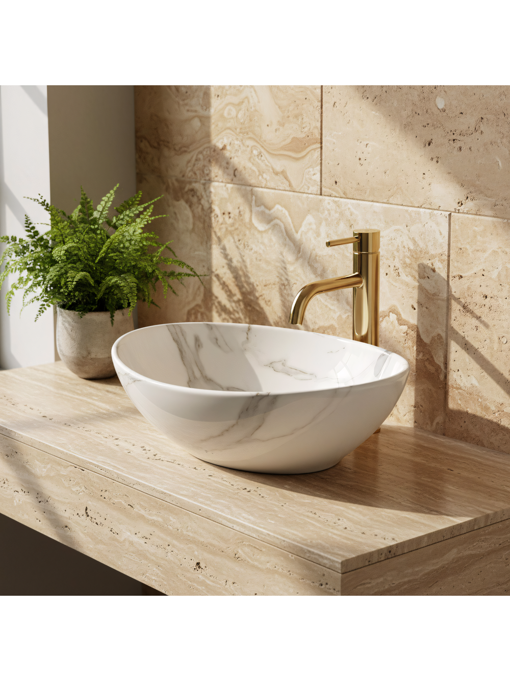 Umywalka nablatowa Rea Sofia Aiax Shiny