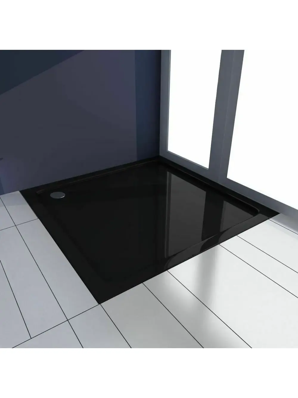 Brodzik prysznicowy akrylowy Rea Savoy Czarny 80x80