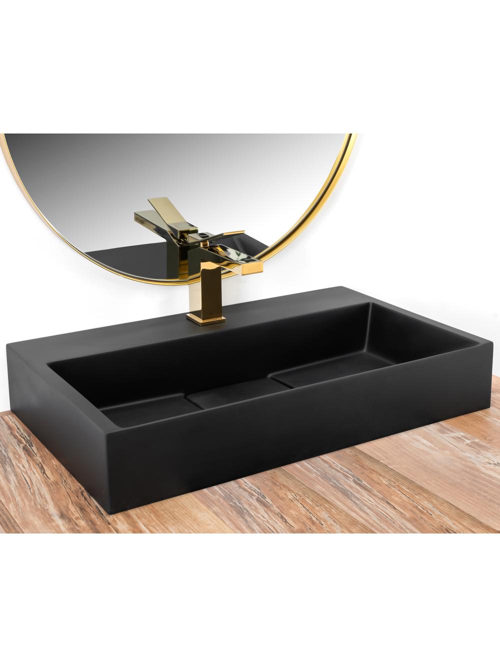 UMYWALKA KONGLOMERATOWA NABLATOWA GOYA BLACK MAT 60CM