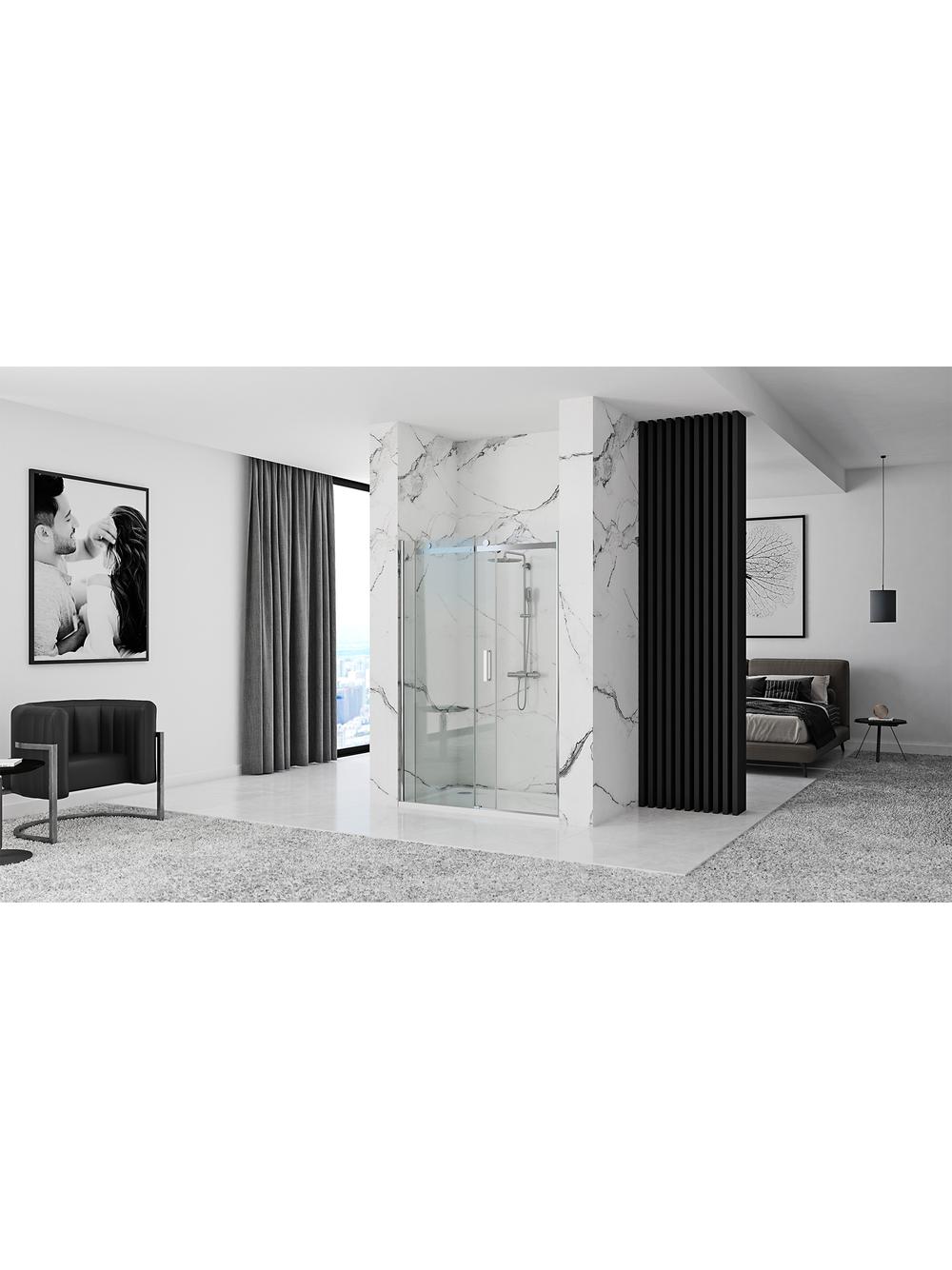 Drzwi prysznicowe Rea Nixon-2 120 Chrome