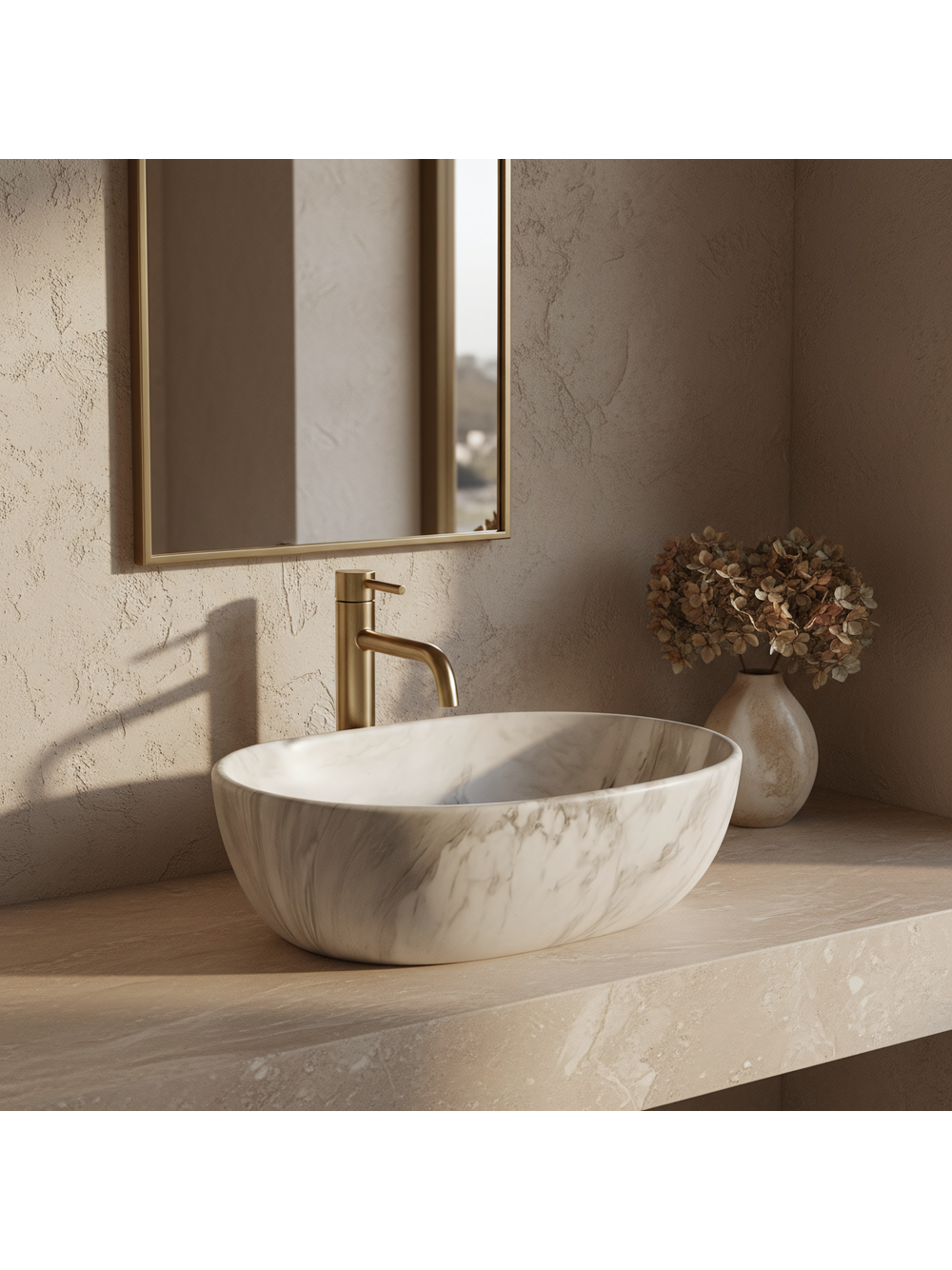 Countertop Basin Rea Amelia ASH MATT