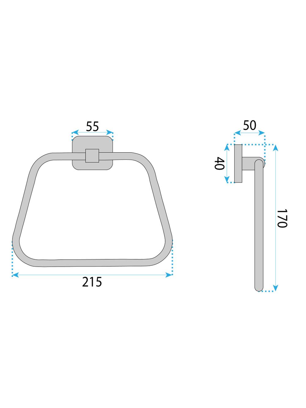 Bathroom hanger 5910 Nico Brush Gold
