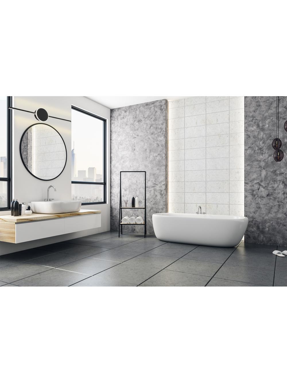 KINKIET ŁAZIENKOWY LED ROUND BLACK 40CM APP848-1W