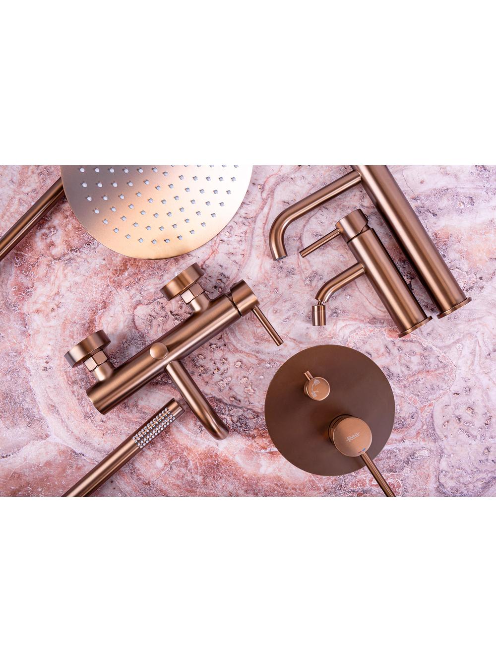 Σετ κρυφής μπανιέρας και ντους Rea Lungo, Copper Brush + BOX