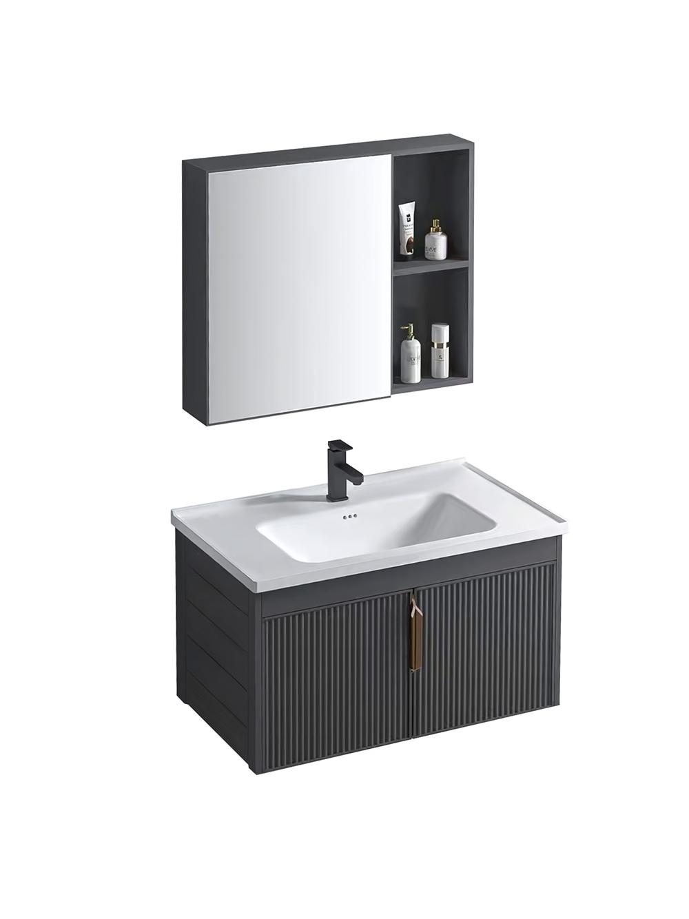 Zestaw mebli łazienkowych z Umywalką Astor 60cm Szary
