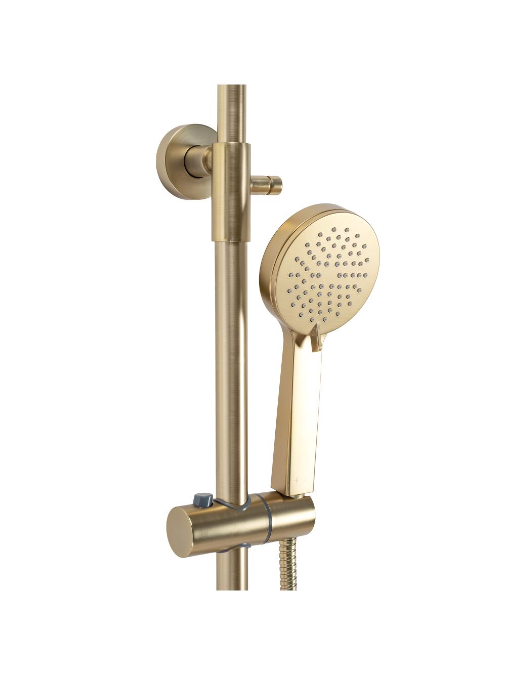ΣΕΤ ΜΠΑΝΙΟΥ ΜΕ ΘΕΡΜΟΣΤΑΤΗ Rea PAROT Brushed Gold