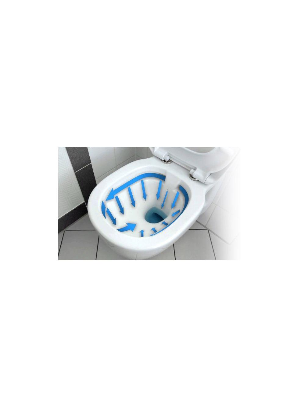Misa WC podwieszana Carlo Mini Rimless Flat Złoto Czarna