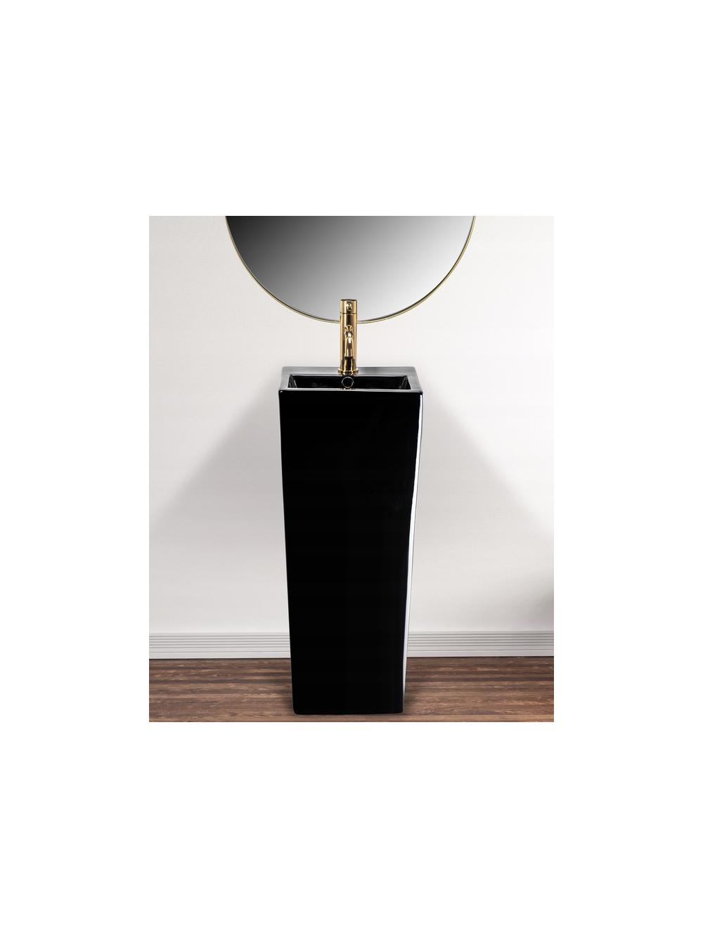 Umywalka ceramiczna wolnostojąca Kamila Black