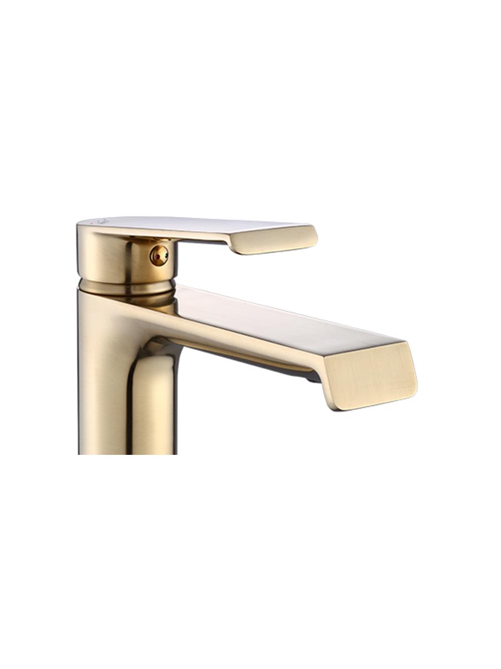 Μπαταρία νιπτήρα REA HASS ψηλή Gold Brushed, σε χρυσό φινίρισμα