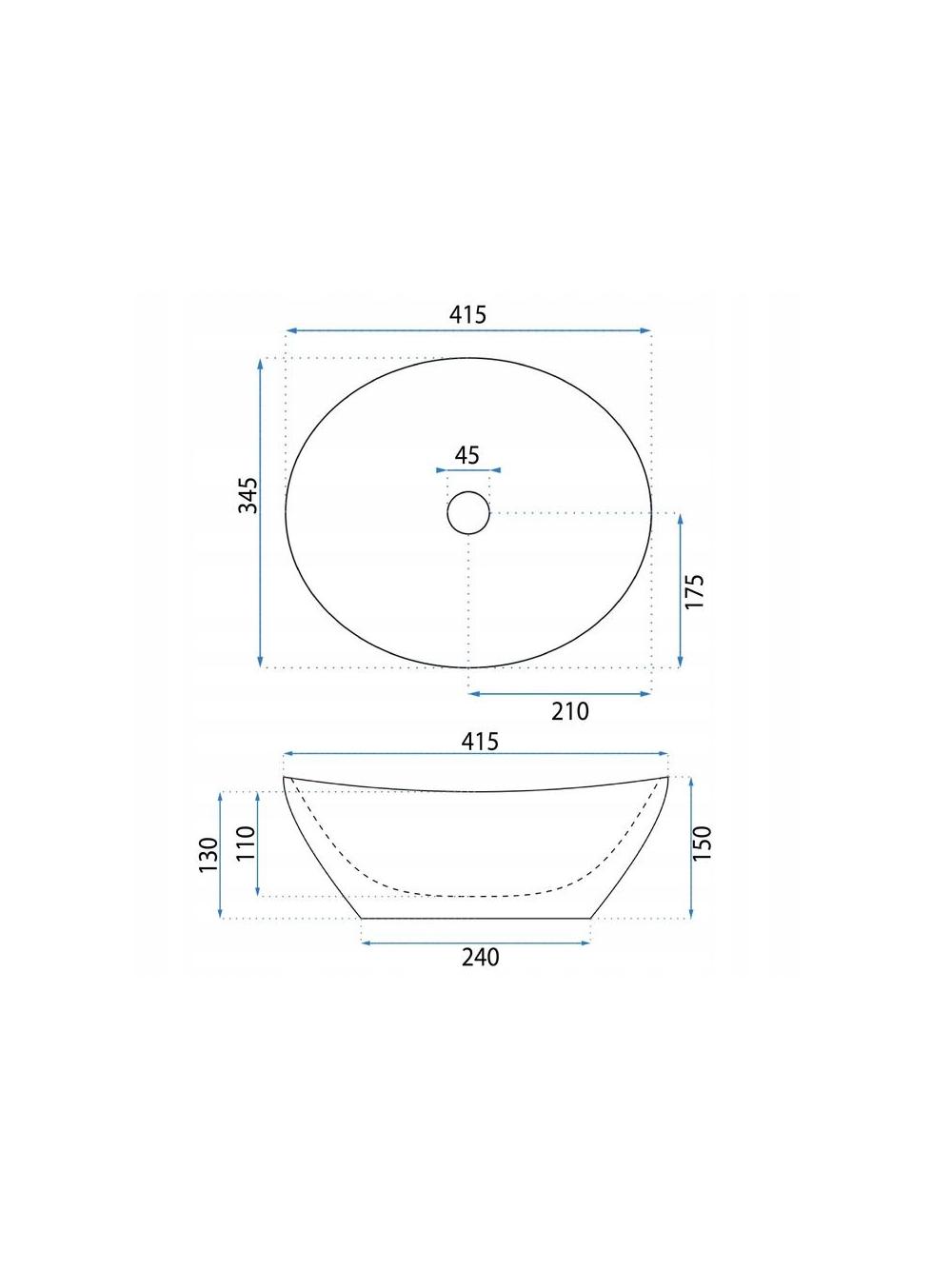 Накладная раковина Basaro Atena